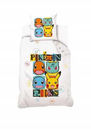 POŚCIEL bawełniana POKEMON 140x200 PIKACHU ORYGINALNA