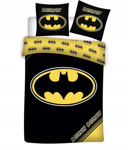 POŚCIEL bawełniana dziecięca BATMAN 140x200 cm