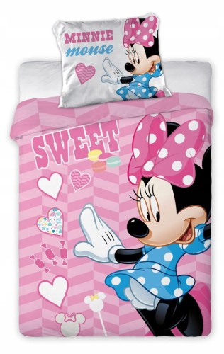 POŚCIEL niemowlęca bawełniana MYSZKA MINNIE 100x135 cm