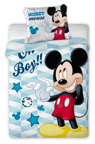 POŚCIEL niemowlęca bawełniana MYSZKA MICKEY 100x135 cm