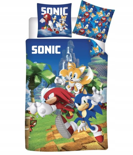POŚCIEL dziecięca JEŻ SONIC 100x135 niemowlęca bawełniana