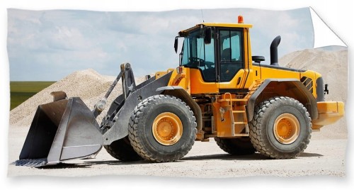 RĘCZNIK bawełniany BULDOŻER 70x140 cm MASZYNY BUDOWLANE