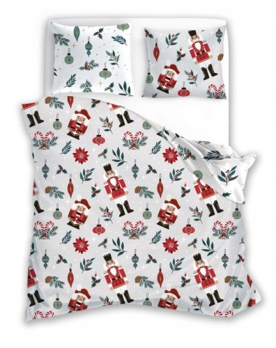 POŚCIEL bawełniana ŚWIĄTECZNA ŻOŁNIERZYKI 220x200 70x80 komplet 3 częściowy