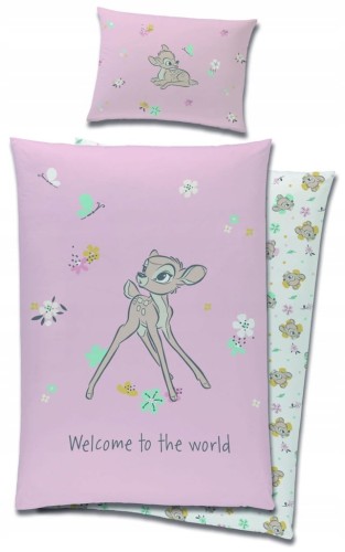 POŚCIEL dziecięca JELONEK BAMBI 100x135 niemowlęca