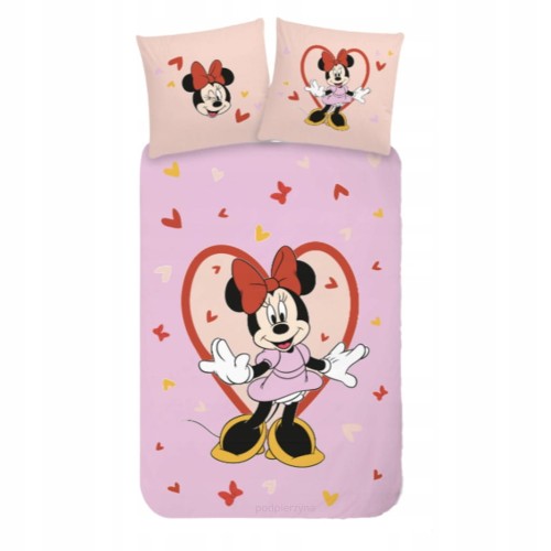 POŚCIEL dziecięca MYSZKA MINNIE 100x135 niemowlęca bawełniana