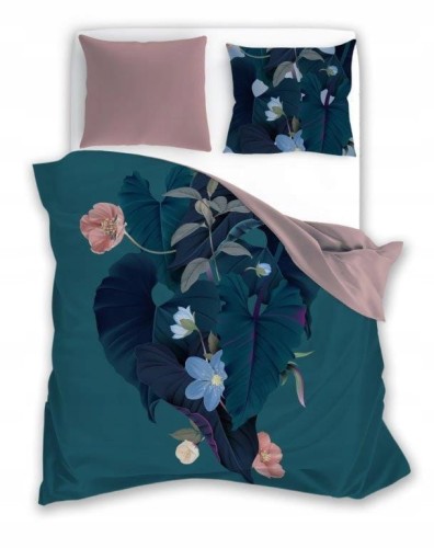 POŚCIEL bawełniana LIŚCIE 220x200 NATURA 3-część