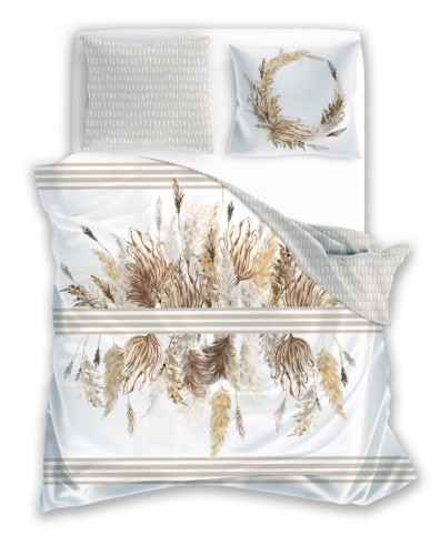 POŚCIEL bawełniana satynowa BOHO 220x200 + 2x 70x80 komplet 3 częściowy