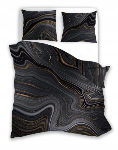 Pościel satynowa luksusowa 140x200 + 70x90 cm Nobile 100% bawełna