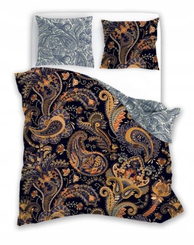 Pościel satynowa luksusowa 140x200 + 70x90 cm Nobile 100% bawełna
