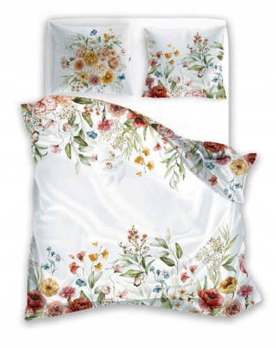 Pościel satynowa luksusowa 220x200 + 2x 70x80 cm Nobile 100% bawełna