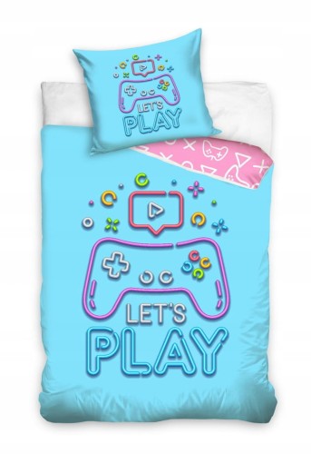 POŚCIEL bawełniana dziecięca PAD GRA GRACZ 140x200 cm GAME GAMINGOWA