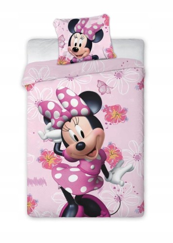 POŚCIEL bawełniana MYSZKA MINNIE 140x200 cm MICKEY