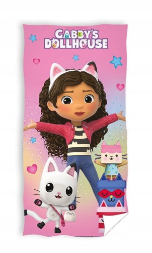 RĘCZNIK bawełniany KOCI DOMEK GABI 70x140 cm