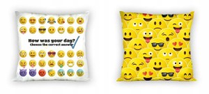 POSZEWKA bawełniana EMOTKI 40x40 cm EMOJI