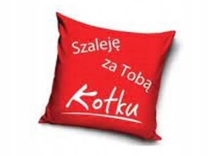 POSZEWKA dekoracyjna WALENTYNKI love MIŁOŚĆ 40x40