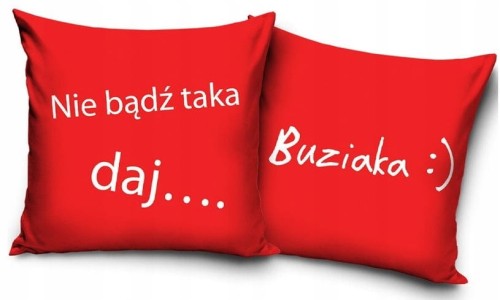 POSZEWKA dekoracyjna WALENTYNKI love MIŁOŚĆ 40x40