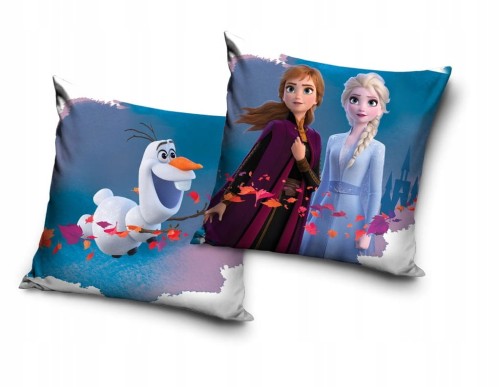 POSZEWKA pluszowa dekoracyjna na poduszkę FROZEN 40x40 WELWET Kraina lodu