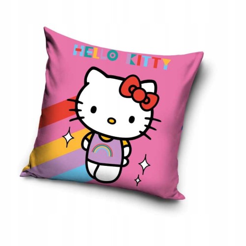 POSZEWKA pluszowa dekoracyjna na poduszkę HELLO KITTY 40x40 cm WELWET