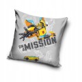 POSZEWKA pluszowa dekoracyjna na poduszkę TRANSFORMERS 40x40 cm WELWET