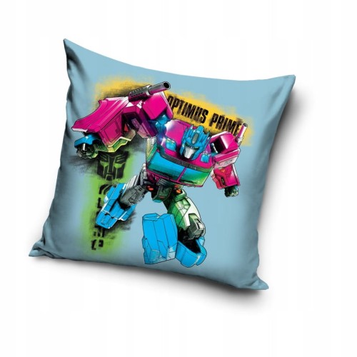 POSZEWKA pluszowa dekoracyjna na poduszkę TRANSFORMERS 40x40 cm WELWET