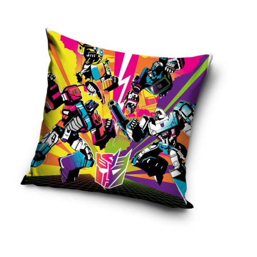 POSZEWKA pluszowa dekoracyjna na poduszkę TRANSFORMERS 40x40 cm WELWET