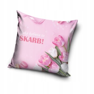 POSZEWKA TAKA KOBIETA TO SKARB 40x40 cm