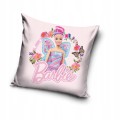 POSZEWKA pluszowa dekoracyjna na poduszkę BARBIE 40x40 cm WELWET