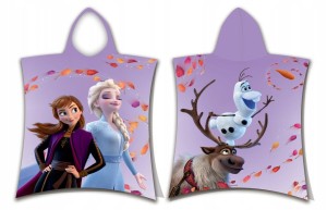 RĘCZNIK PONCHO 50x115 FROZEN Kraina lodu