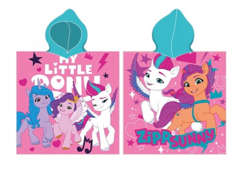 RĘCZNIK PONCHO 55x110 cm MY LITTLE PONY KUCYKI