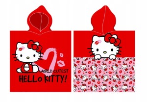 RĘCZNIK PONCHO 55x110 cm HELLO KITTY