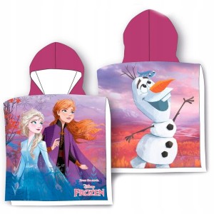 RĘCZNIK PONCHO 55x110 cm FROZEN Kraina lodu