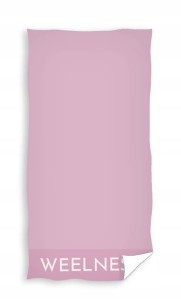 Ręcznik bawełniany różowy wellness 90x180 cm 450GSM