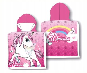 RĘCZNIK PONCHO 50x100 JEDNOROŻEC unicorn KOŃ