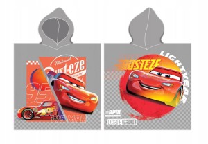 RĘCZNIK PONCHO 55x110 CARS AUTA