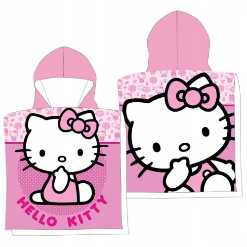 RĘCZNIK PONCHO 50x100 HELLO KITTY