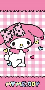 RĘCZNIK bawełniany MY MELODY HELLO KITTY 70x140 cm