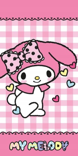 RĘCZNIK bawełniany MY MELODY HELLO KITTY 70x140 cm