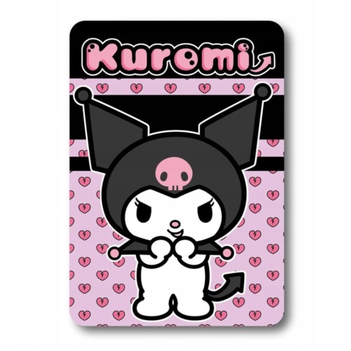 KOC POLAROWY KUROMI HELLO KITTY 140X100 KOCYK DZIECIĘCY PLED POLAR