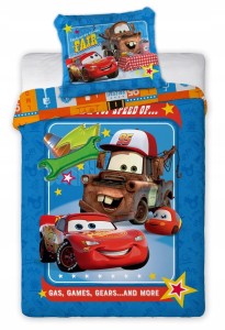 POŚCIEL niemowlęca bawełniana CARS 100x135 cm AUTA