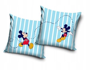 POSZEWKA pluszowa dekoracyjna na poduszkę MYSZKA MICKEY 40x40 cm WELWET