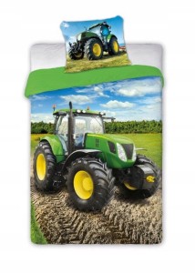 POŚCIEL bawełna TRAKTOR 160x200 orka MASZYNA rola