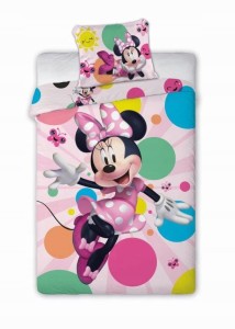 POŚCIEL bawełniana 160x200 MYSZKA MINNIE Mini