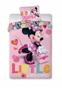 POŚCIEL bawełniana 140x200 MYSZKA MINNIE Mini