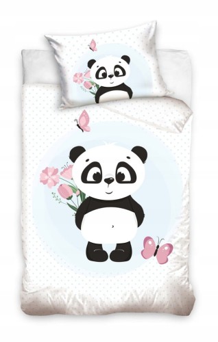 POŚCIEL dziecięca PANDA 100x135 niemowlęca