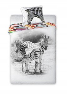 POŚCIEL bawełniana dziecięca ZEBRA 140x200 KOŃ