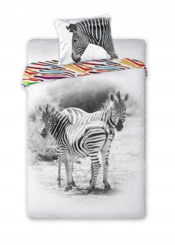 POŚCIEL bawełniana dziecięca ZEBRA 140x200 KOŃ
