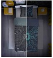 POŚCIEL bawełniana AI Sztuczna inteligencja Technologia 160x200 cm ŚWIECĄCA