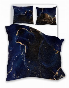 Pościel satynowa luksusowa 140x200 + 70x90 cm Nobile 100% bawełna